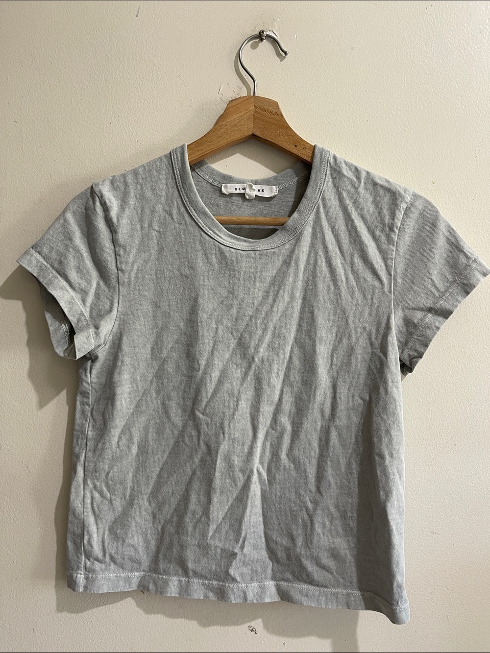 SLVRLAKE Women's Crewneck Tee - Light Gray Heather